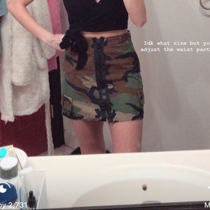 Camo skirt